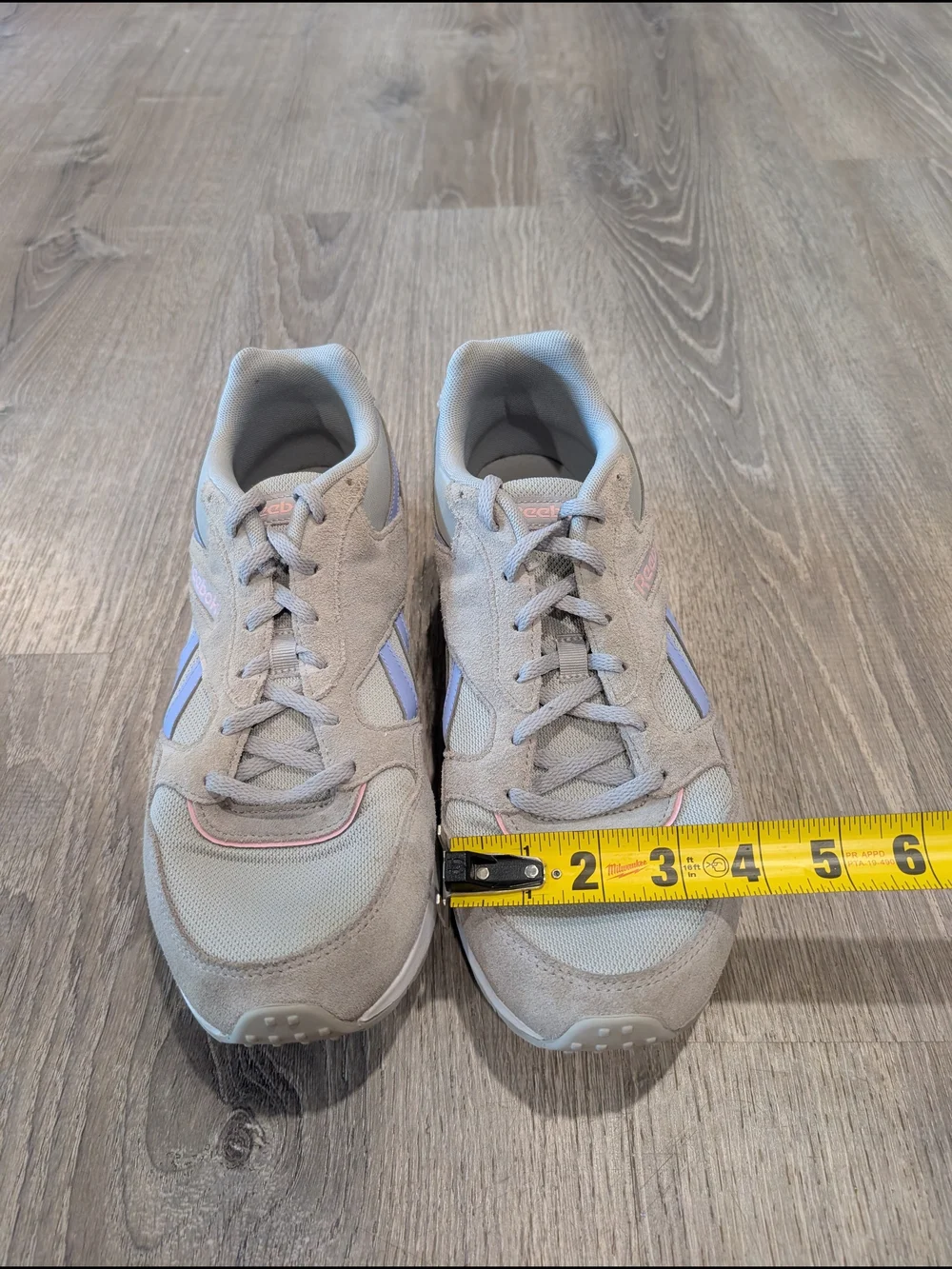 Reebok GL 1000 Grey Suede Pastel Pink Blue Retro Heritage Lifestyle Sneakers